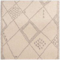 Safavieh Arizona Shag Asg751G Ivory / Grey Moroccan Area Rug