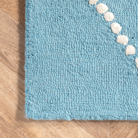 Nuloom Elvia Nel2746A Aqua Rug.