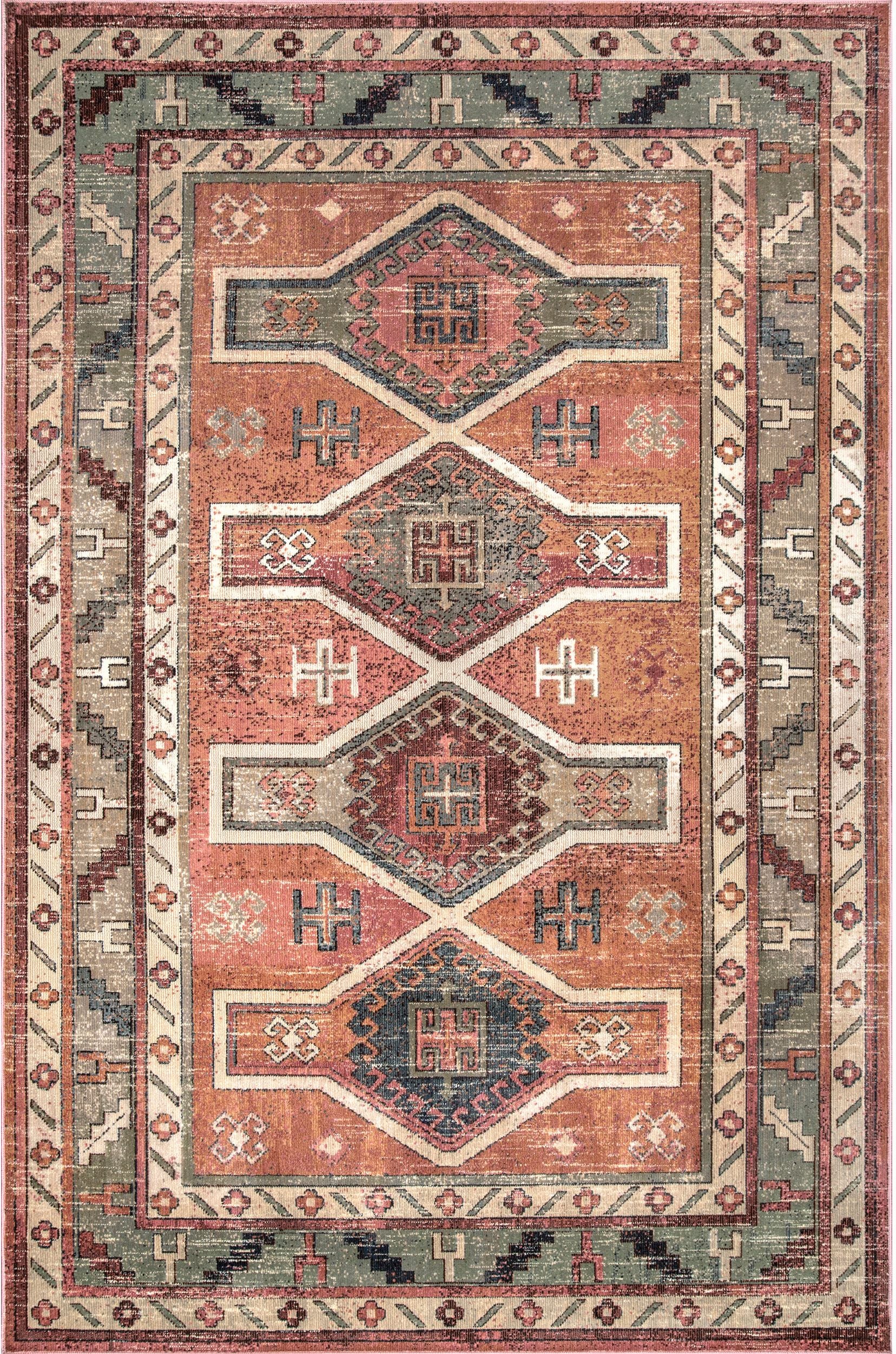 Nuloom Monica Tribal Nmo2885B Orange Area Rug