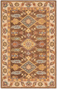 Safavieh Antiquity At502T Dark Brown / Ivory Area Rug