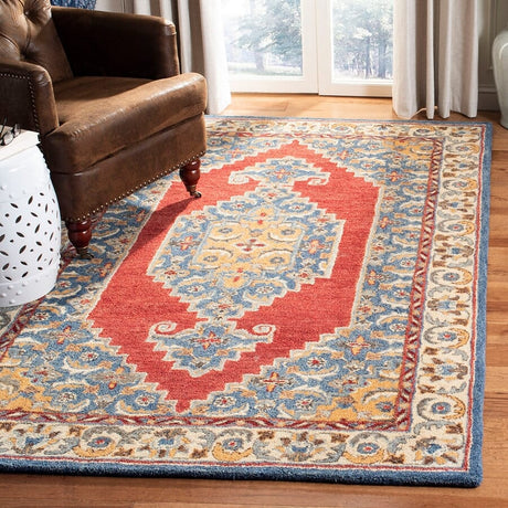 Safavieh Antiquity At505M Blue / Red Rugs.