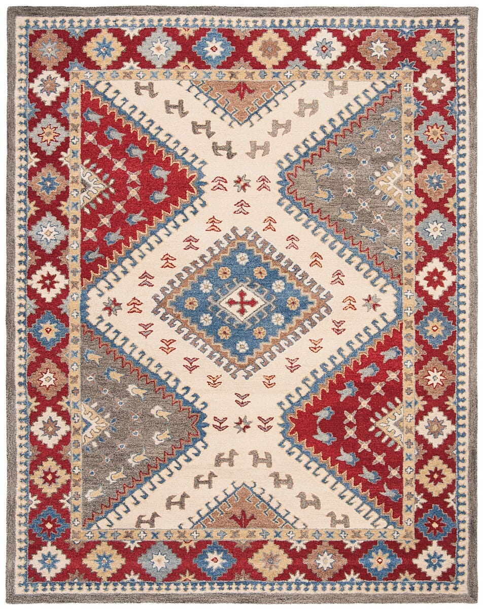 Safavieh Antiquity At507Q Red / Ivory Southwestern Area Rug
