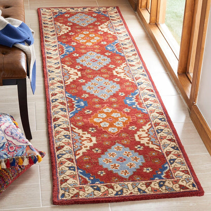 Safavieh Antiquity At509Q Red / Blue Southwestern Area Rug