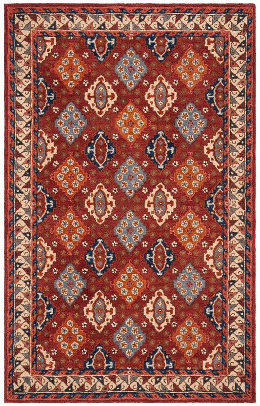 Safavieh Antiquity At509Q Red / Blue Southwestern Area Rug