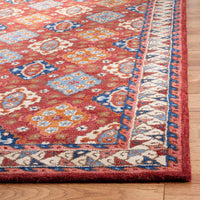 Safavieh Antiquity At509Q Red / Blue Southwestern Area Rug