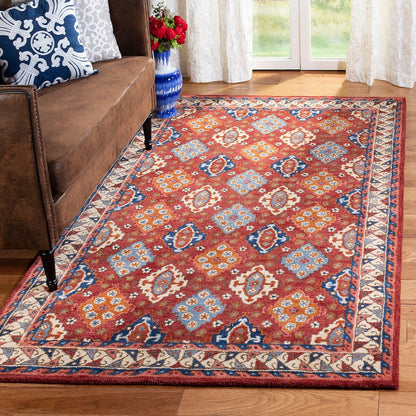 Safavieh Antiquity At509Q Red / Blue Southwestern Area Rug