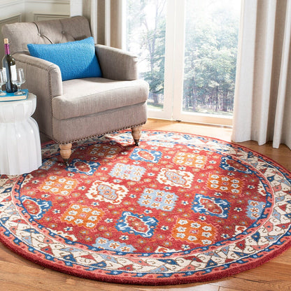 Safavieh Antiquity At509Q Red / Blue Southwestern Area Rug