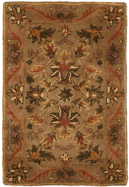 Safavieh Antiquities At52A Sage / Gold Area Rug