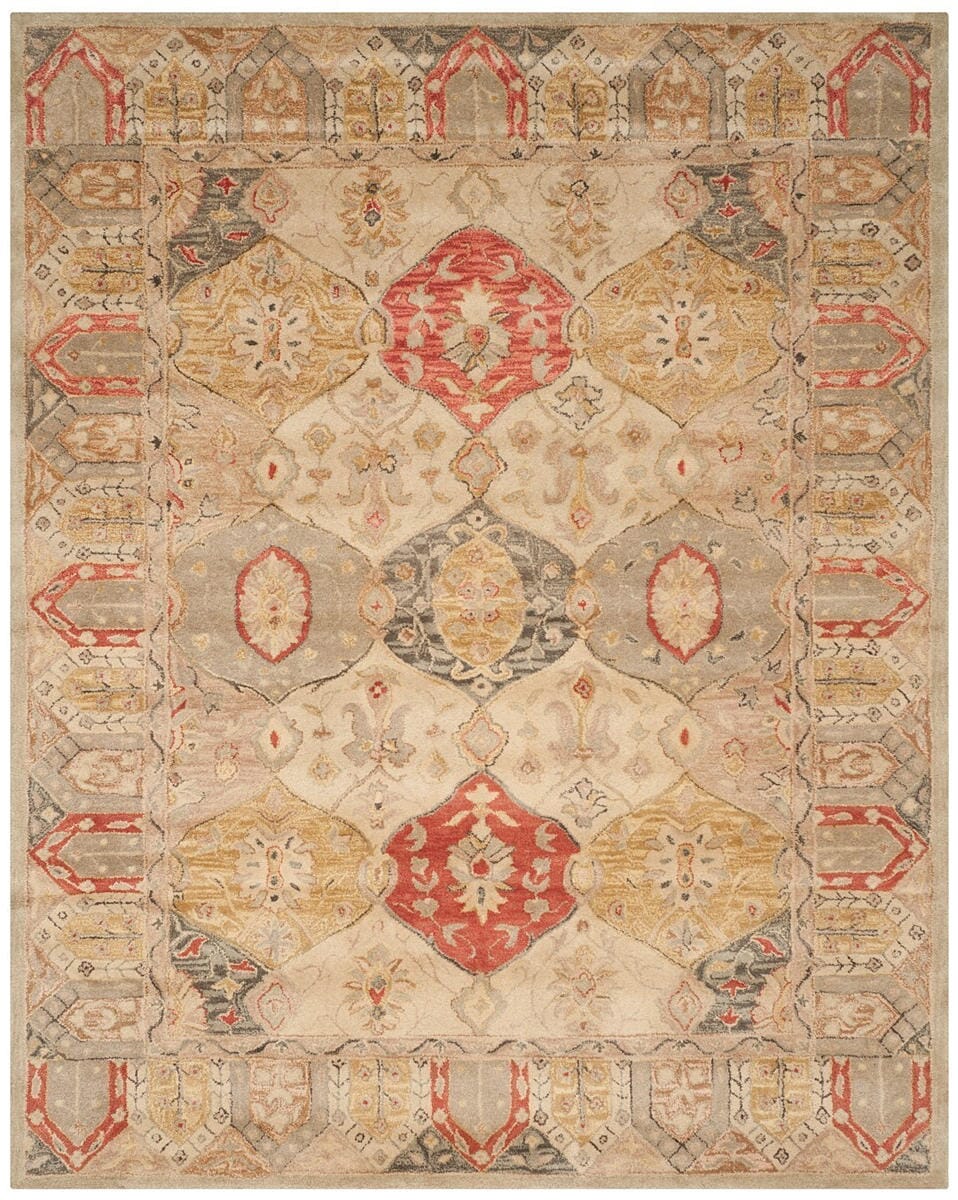 Safavieh Antiquity At830A Beige / Multi Area Rug