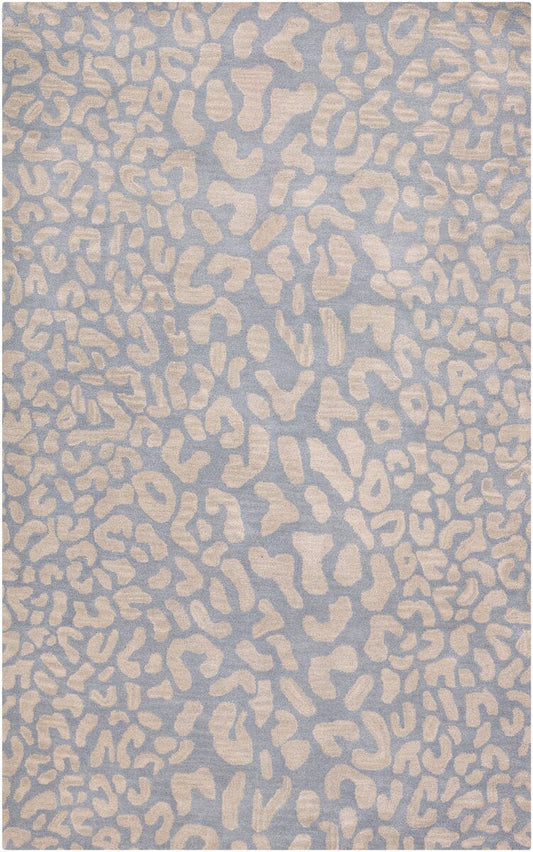 Surya Athena ath-5001 Pale Blue / Taupe Animal Prints /Images Area Rug