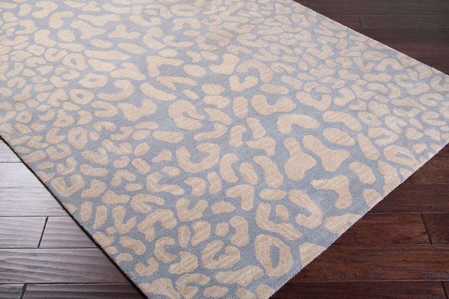 Surya Athena ath-5001 Pale Blue / Taupe Animal Prints /Images Area Rug