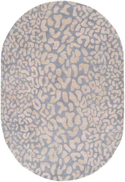 Surya Athena ath-5001 Pale Blue / Taupe Animal Prints /Images Area Rug