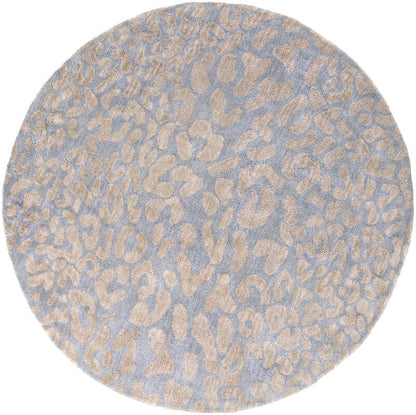 Surya Athena ath-5001 Pale Blue / Taupe Animal Prints /Images Area Rug