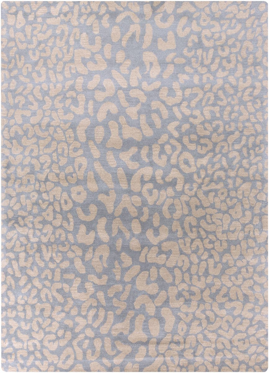 Surya Athena ath-5001 Pale Blue / Taupe Animal Prints /Images Area Rug