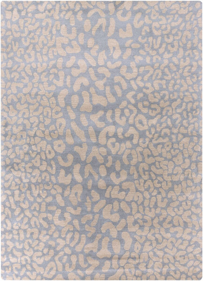 Surya Athena ath-5001 Pale Blue / Taupe Animal Prints /Images Area Rug