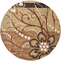 Surya Athena ath-5006 Tan / Beige / Brown / Charcoal Floral / Country Area Rug