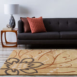 Surya Athena ath-5006 Tan / Beige / Brown / Charcoal Rugs.