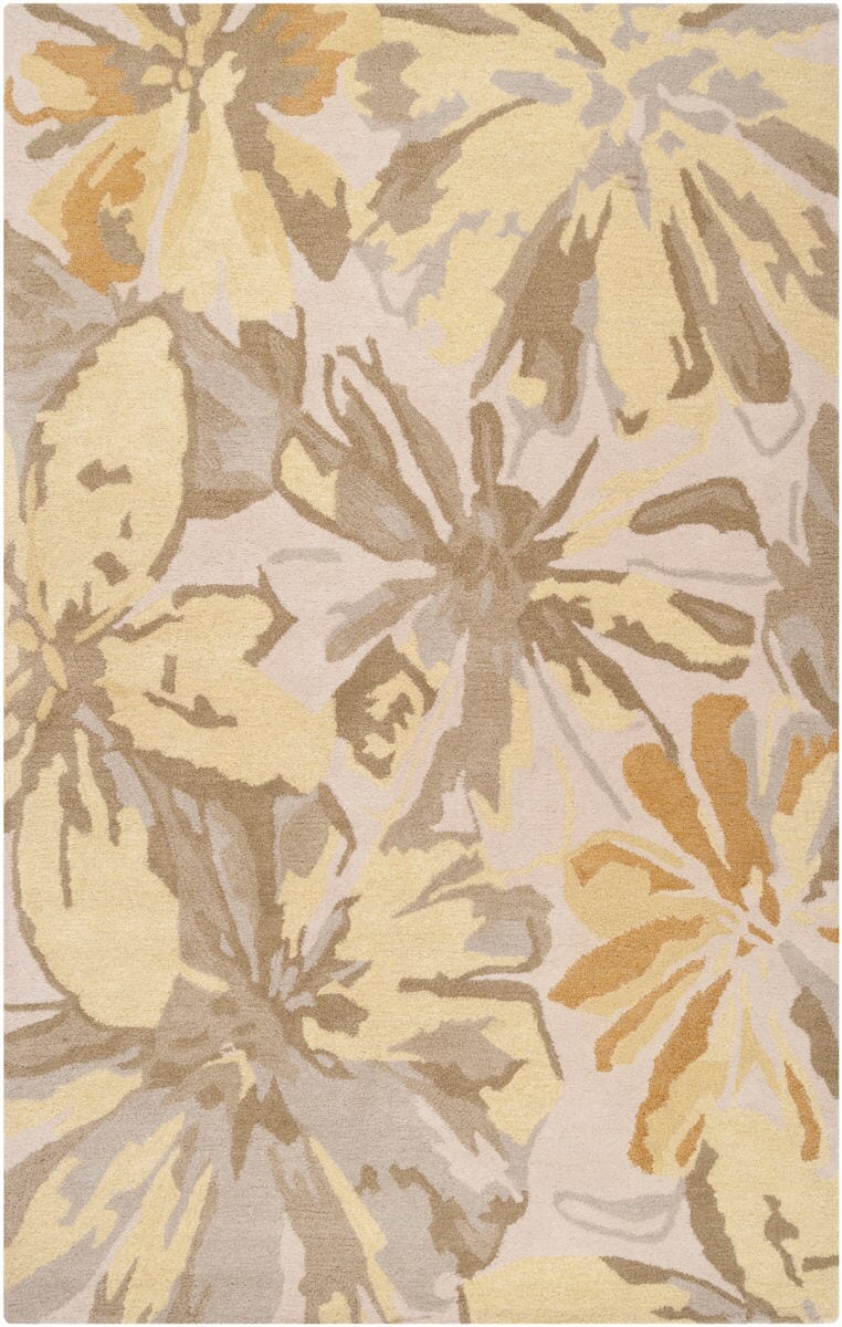 Surya Athena Ath-5071 Ivory / Pear / Slate Green Floral / Country Area Rug