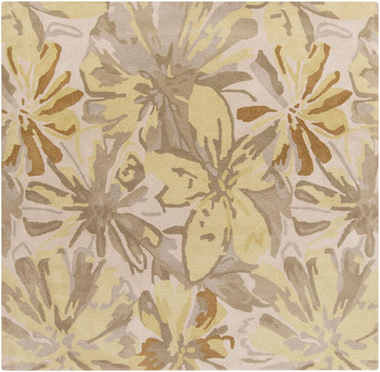 Surya Athena Ath-5071 Ivory / Pear / Slate Green Floral / Country Area Rug