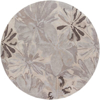 Surya Athena Ath-5135 Mauve / Gray / Charcoal / Taupe Floral / Country Area Rug