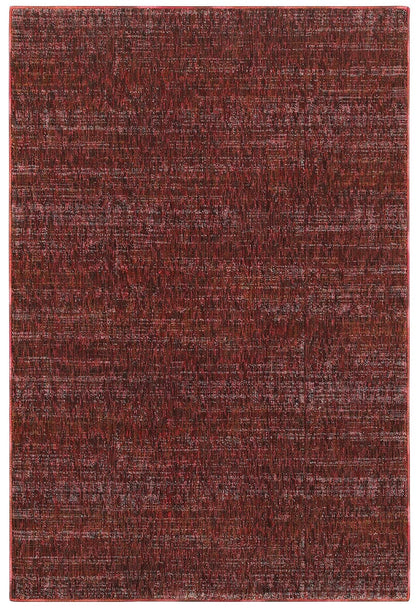 Oriental Weavers Sphinx Atlas 8033K Red / Rust Solid Color Area Rug