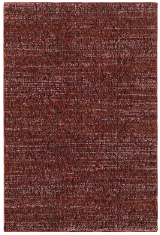 Oriental Weavers Sphinx Atlas 8033K Red / Rust Solid Color Area Rug