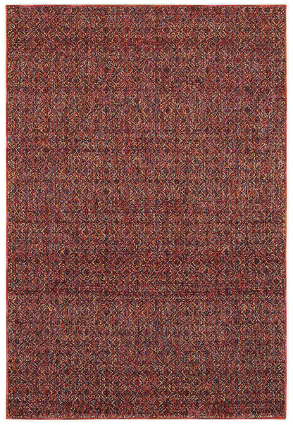 Oriental Weavers Sphinx Atlas 8048K Red / Rust Solid Color Area Rug