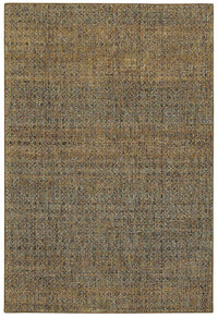 Oriental Weavers Sphinx Atlas 8048P Green / Gold Solid Color Area Rug