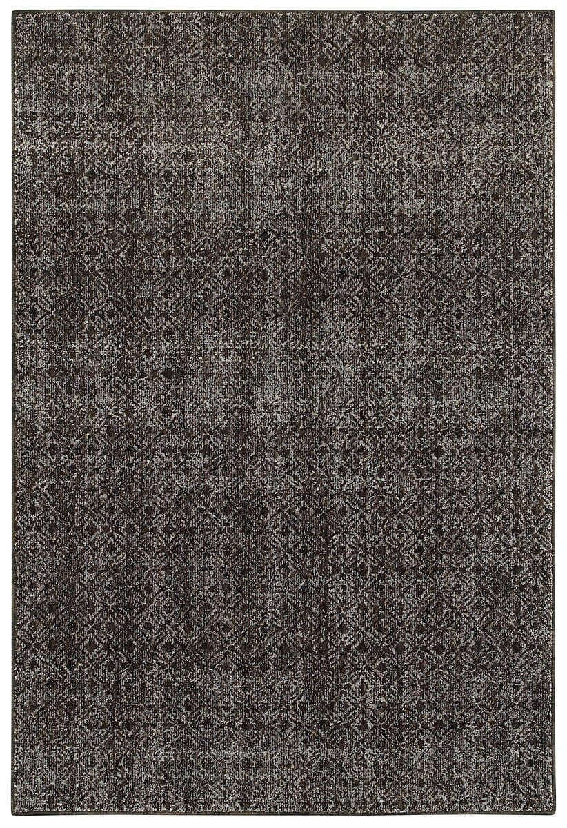 Oriental Weavers Sphinx Atlas 8048Q Black / Grey Solid Color Area Rug