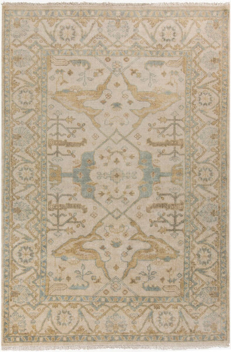 Surya Antique Atq-1000 Moss / Beige / Lime / Gray Rugs.