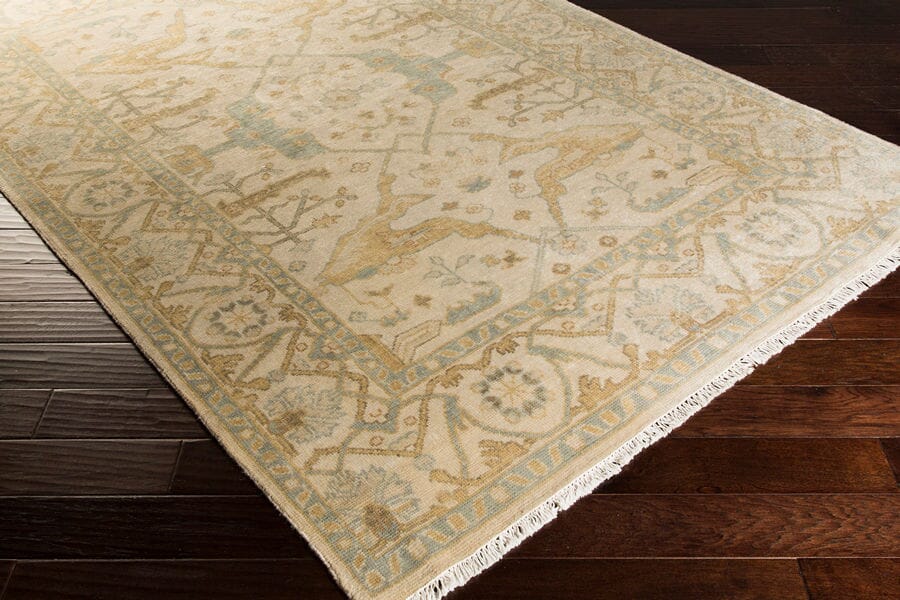 Surya Antique Atq-1000 Moss / Beige / Lime / Gray Rugs.