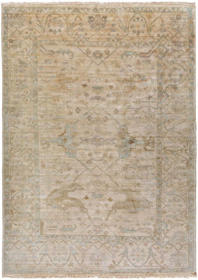 Surya Antique Atq-1000 Moss / Beige / Lime / Gray Rugs.