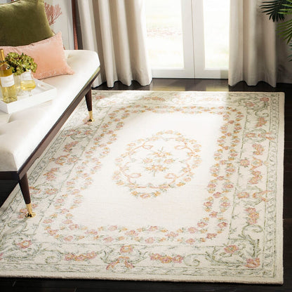 Safavieh Aubusson Aub102A Ivory / Pink Area Rug