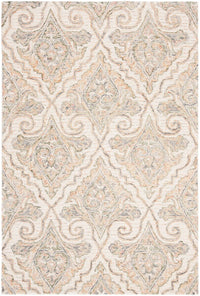 Safavieh Aubusson Aub103A Ivory / Green Damask Area Rug