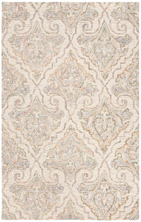 Safavieh Aubusson Aub103A Ivory / Green Damask Area Rug