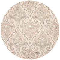 Safavieh Aubusson Aub103A Ivory / Green Damask Area Rug