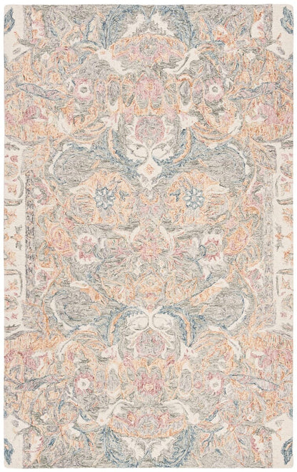 Safavieh Aubusson Aub104Y Ivory / Sage Vintage / Distressed Area Rug