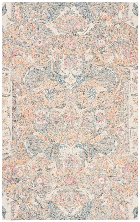 Safavieh Aubusson Aub104Y Ivory / Sage Vintage / Distressed Area Rug