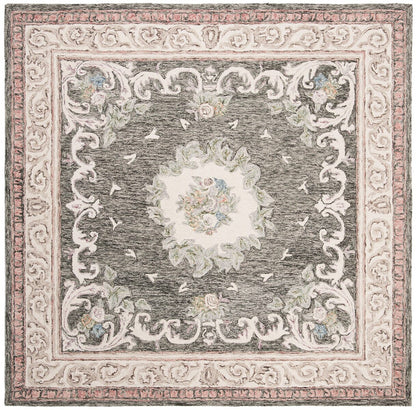 Safavieh Aubusson Aub105H Ivory / Charcoal Area Rug