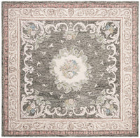 Safavieh Aubusson Aub105H Ivory / Charcoal Area Rug