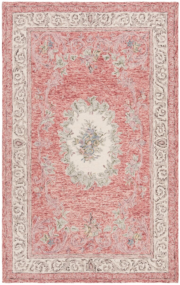 Safavieh Aubusson Aub105Q Red / Ivory Area Rug