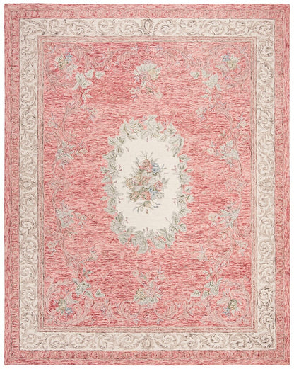 Safavieh Aubusson Aub105Q Red / Ivory Area Rug