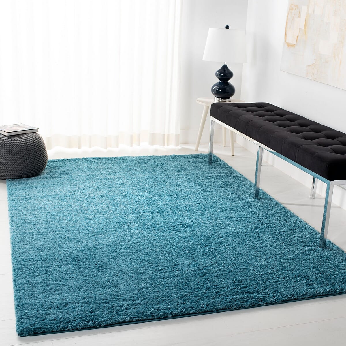 Safavieh August Shag Aug900K Turquoise Shag Area Rug