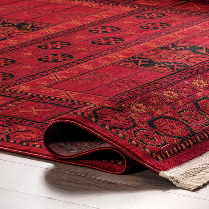 Nuloom Billie Paneled Nbi1830A Red Area Rug