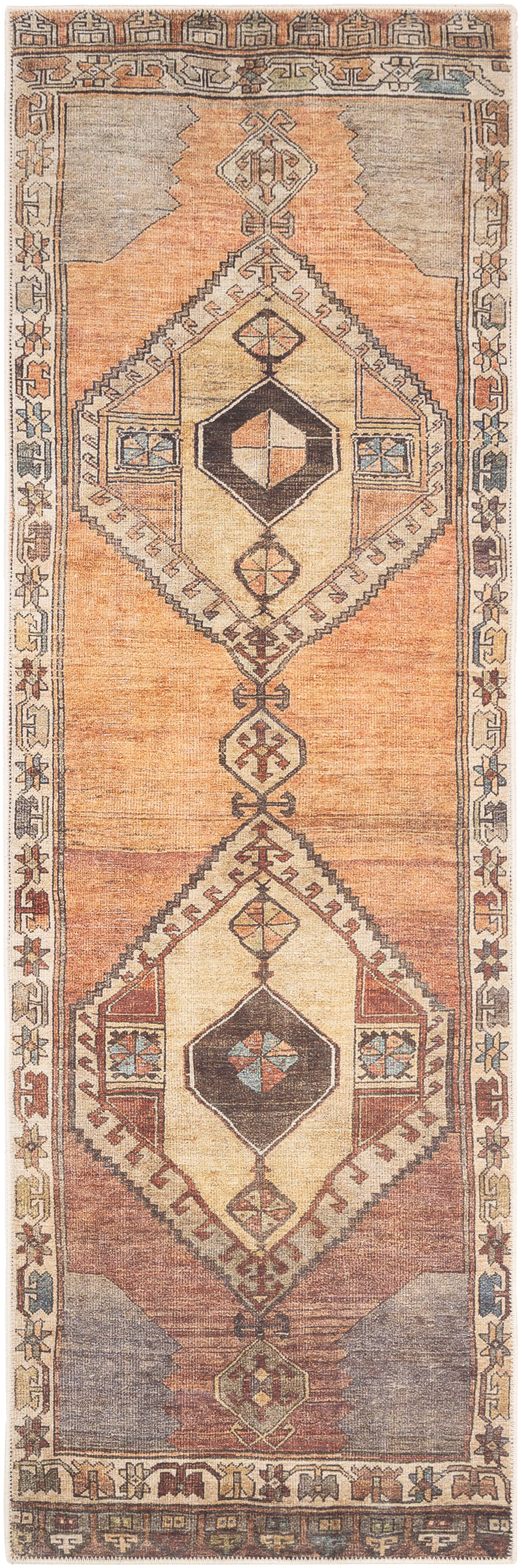 Surya Antiquity Auy-2303 Dark Brown, Camel, Blush, Tan Area Rug