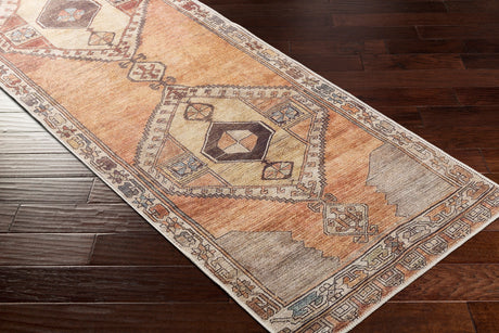 Surya Antiquity Auy-2303 Dark Brown, Camel, Blush, Tan Rugs.