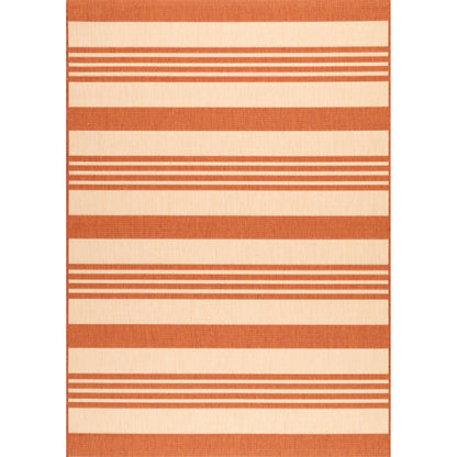 Nuloom Robin Multi Stripe Nro2866D Terracotta Area Rug