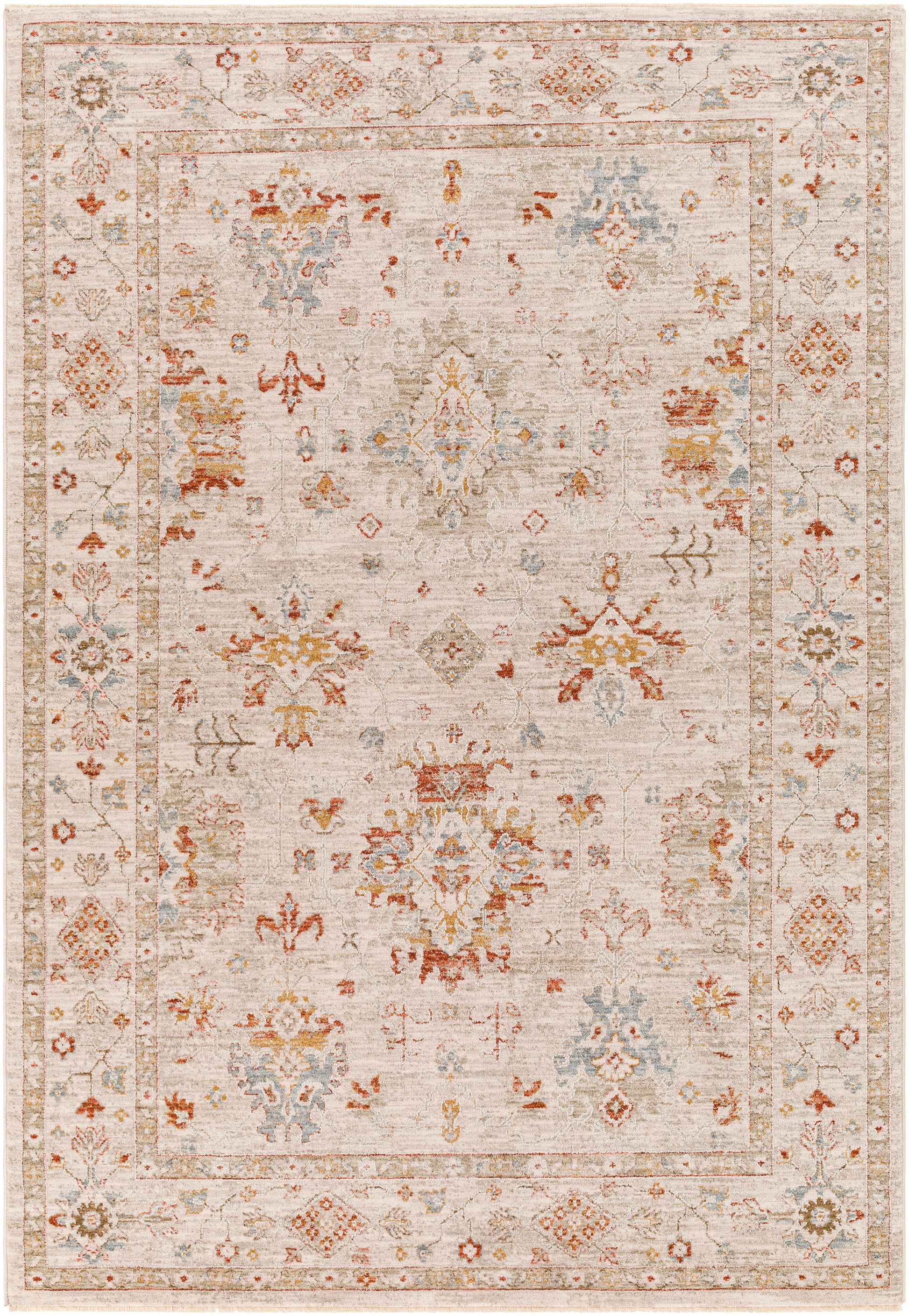 Surya Avant Garde Avt-2311 Burnt Orange, Olive, Denim, Medium Gray Area Rug