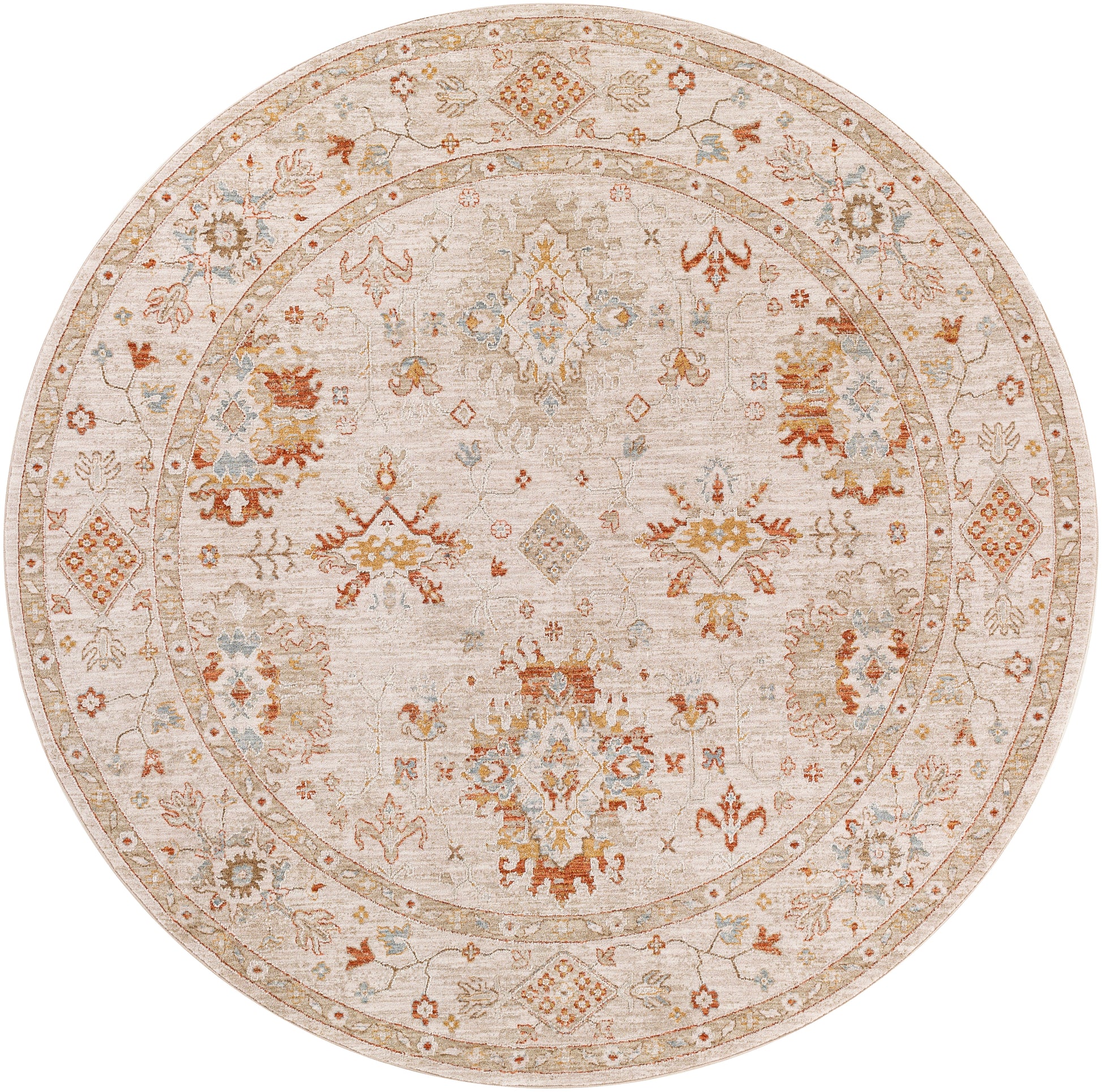 Surya Avant Garde Avt-2311 Burnt Orange, Olive, Denim, Medium Gray Area Rug