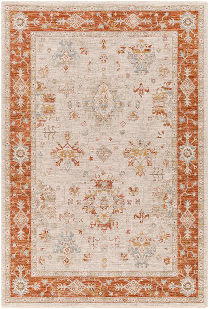 Surya Avant Garde Avt-2312 Burnt Orange, Olive, Mustard, Denim Area Rug